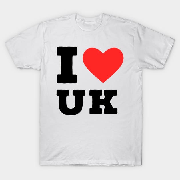 I love uk T-Shirt by richercollections